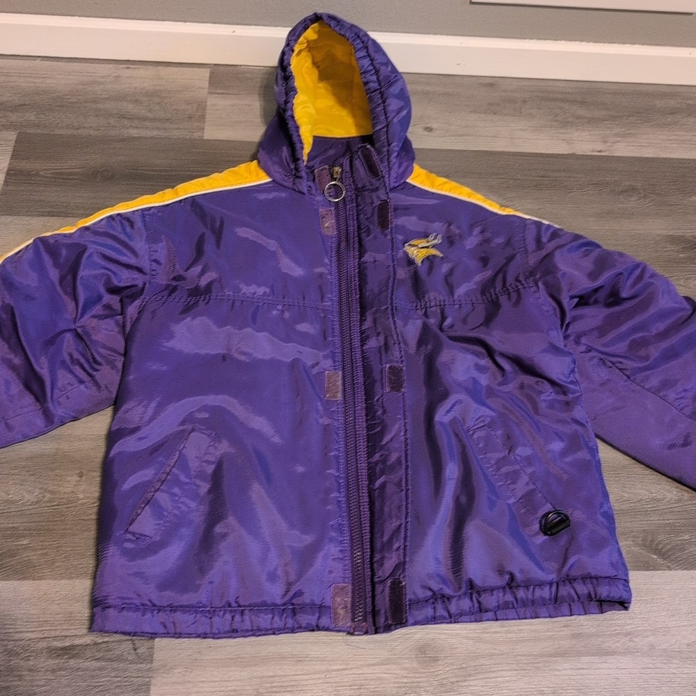 Minnesota‎ Vikings NFL Vintage Starter Jacket Full Zip Winter Coat Size XL Rare - Picture 11 of 16